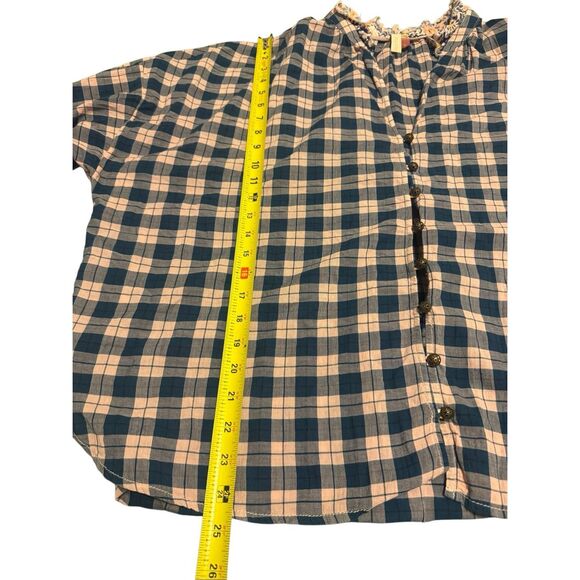Pilcro Anthropologie size XL plaid floral tavi loose blouse - EUC - Picture 9 of 10